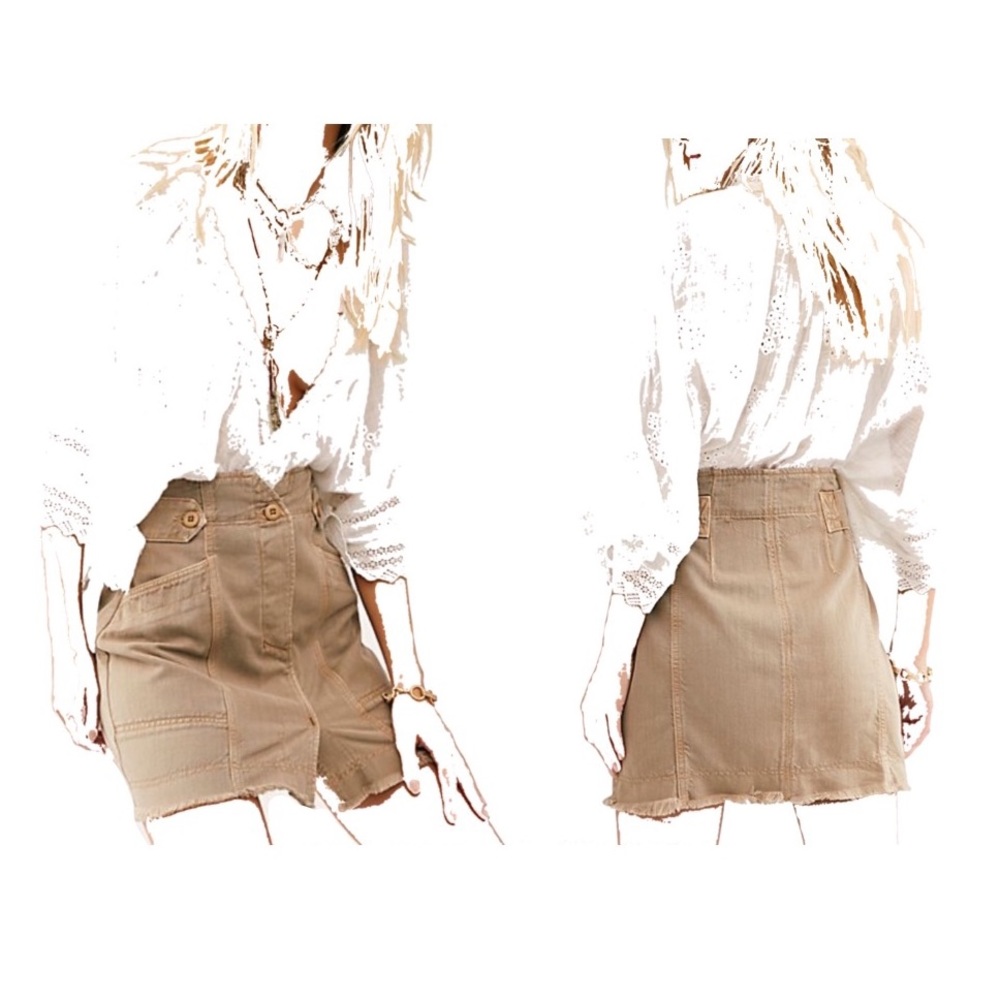 Free People High Waisted Mini Skirt Utility 8
